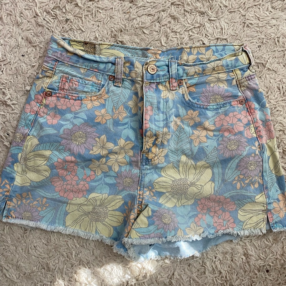 Floral American Eagle Shorts
